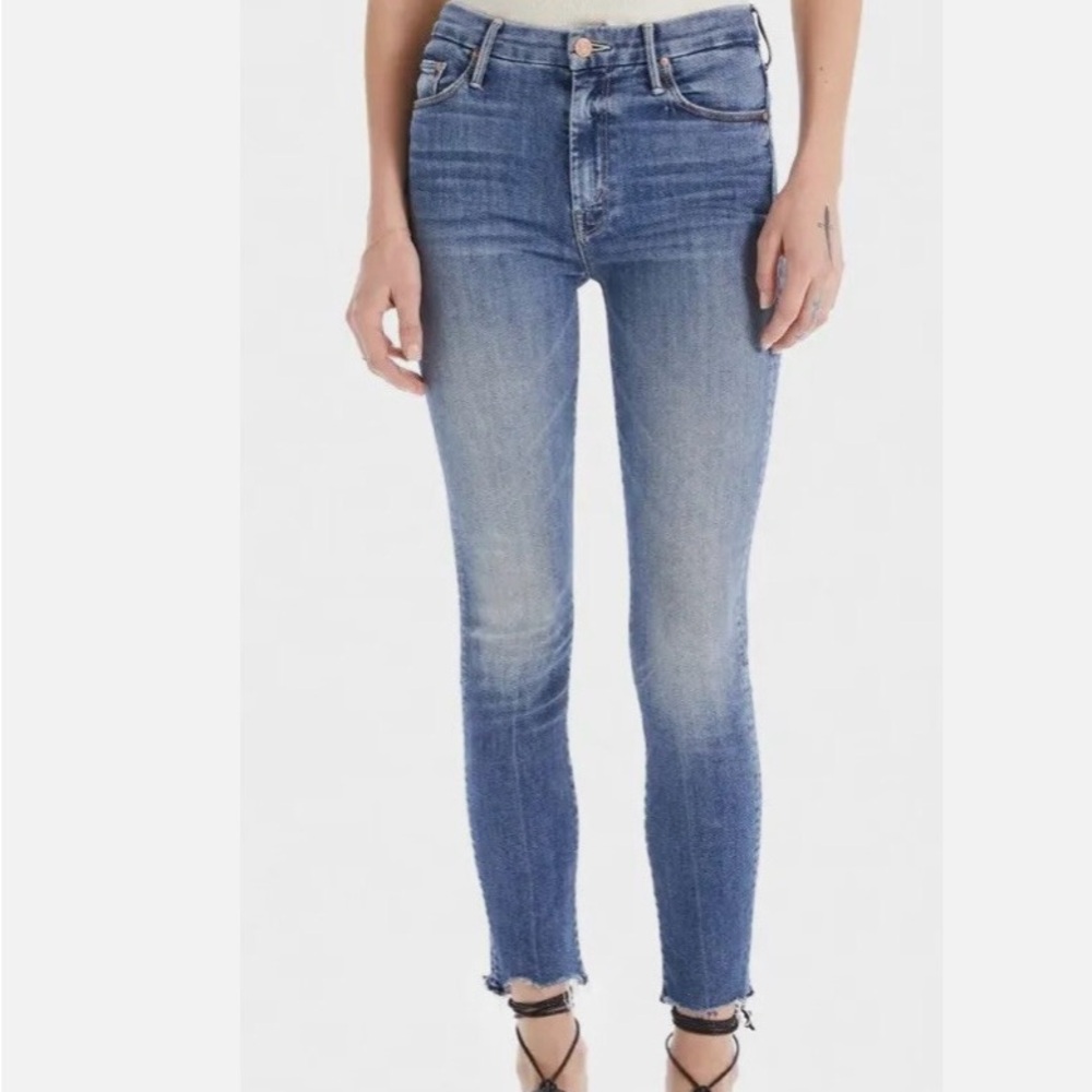 MOTHER Blue Skinny Jeans